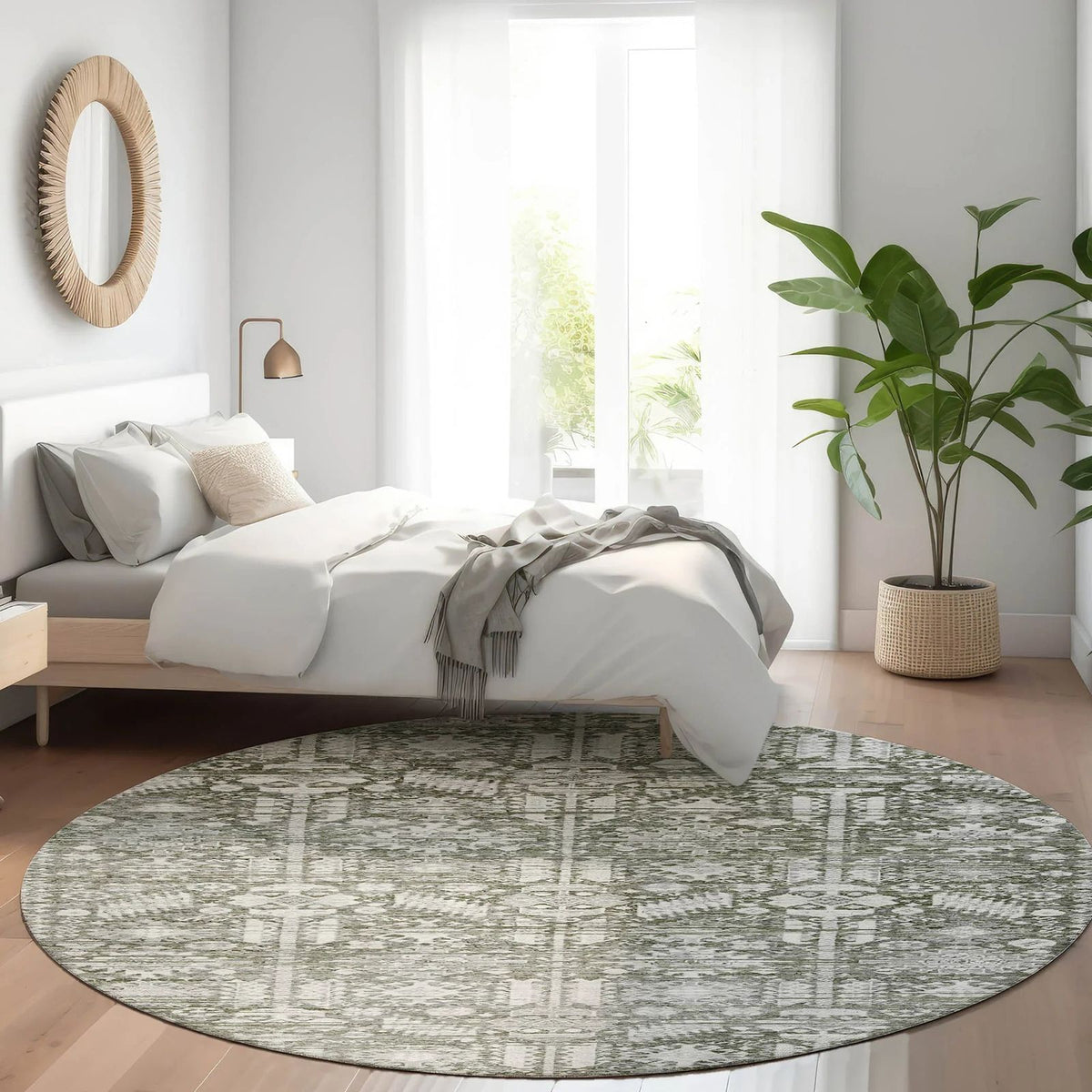 Addison Rugs Laearis Gray Washable Indoor-Outdoor Rug