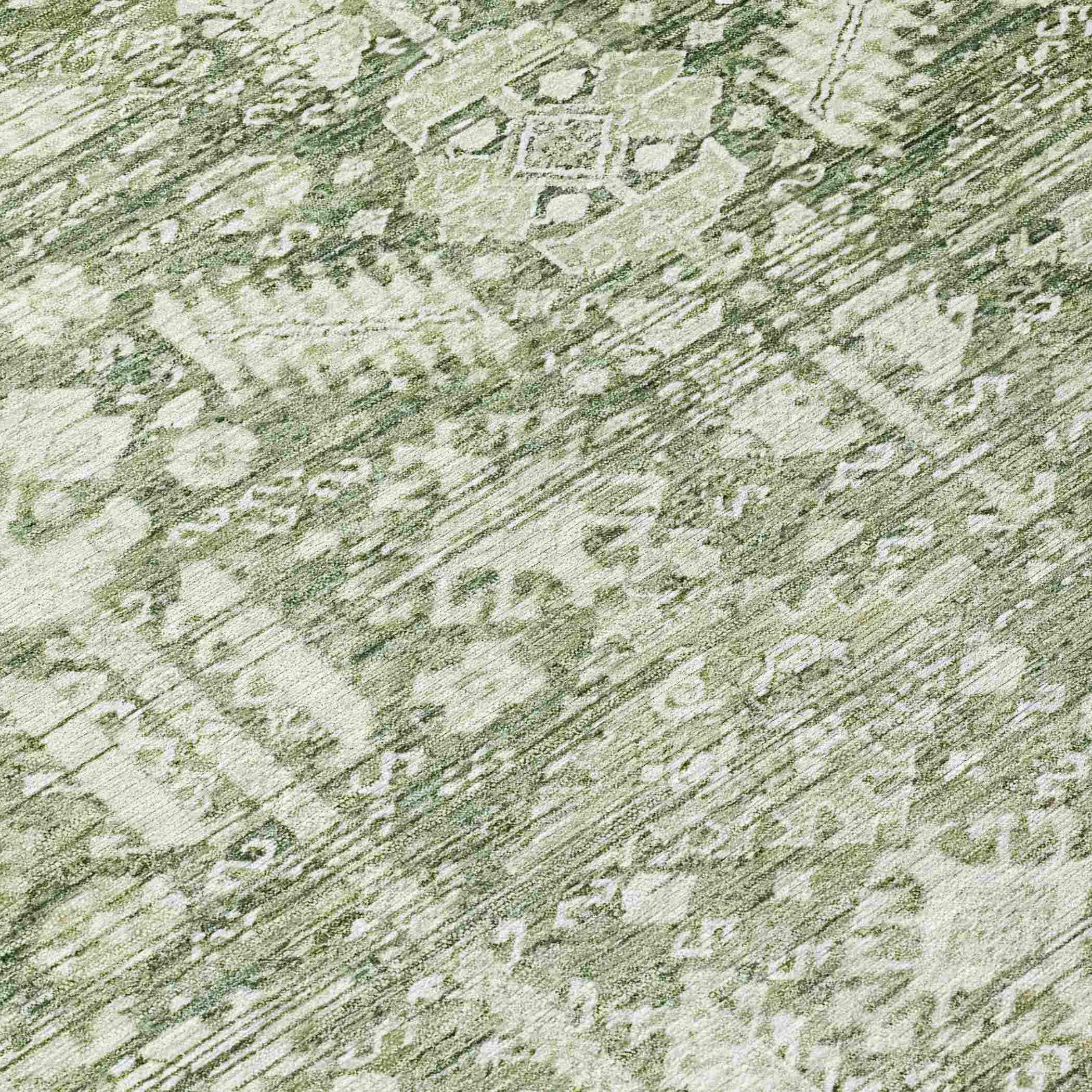Addison Rugs Laearis Green Washable Indoor-Outdoor Rug