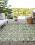 Addison Rugs Laearis Green Washable Indoor-Outdoor Rug