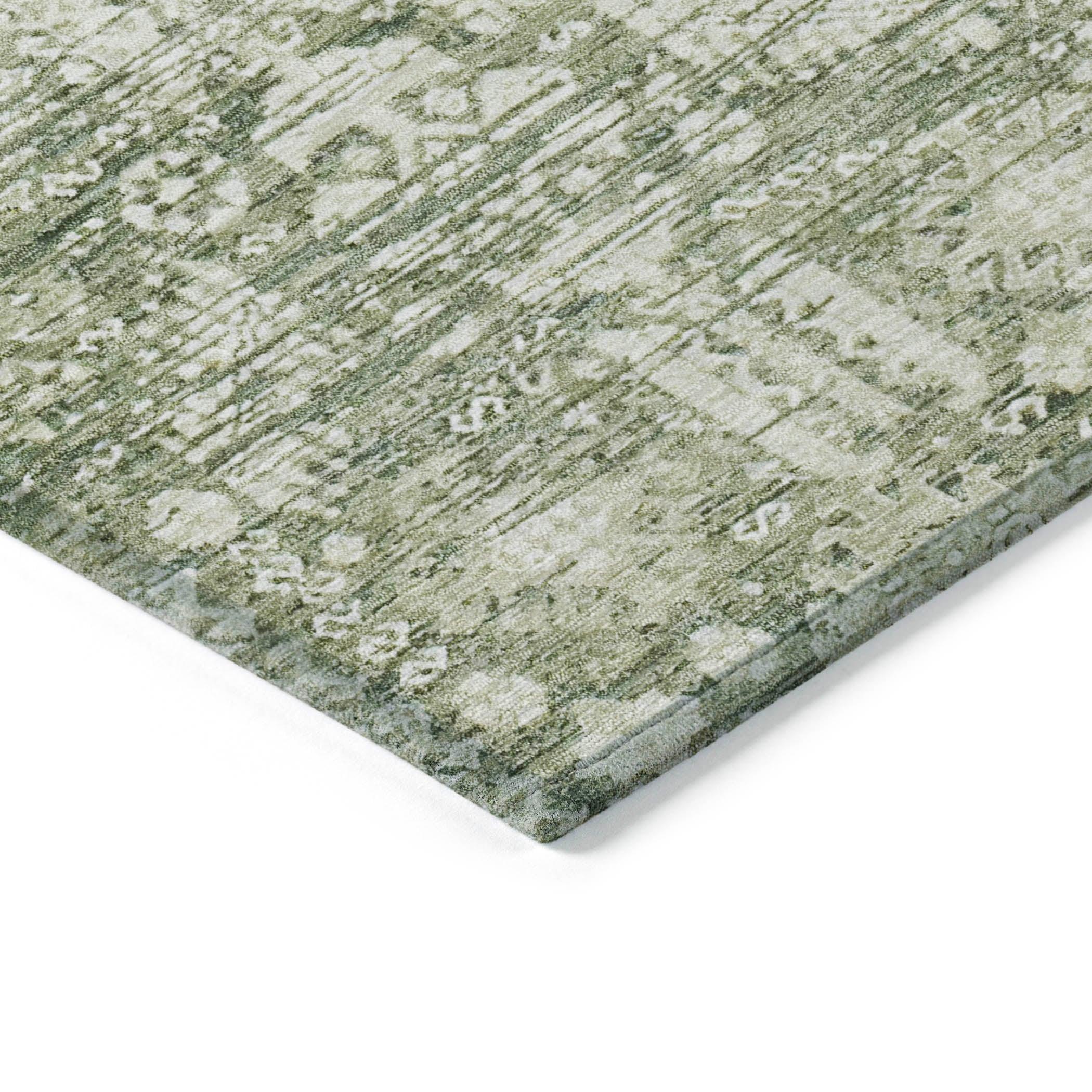 Addison Rugs Laearis Green Washable Indoor-Outdoor Rug