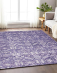 Addison Rugs Laearis Purple Washable Indoor-Outdoor Rug