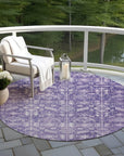 Addison Rugs Laearis Purple Washable Indoor-Outdoor Rug