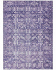 Addison Rugs Laearis Purple Washable Indoor-Outdoor Rug