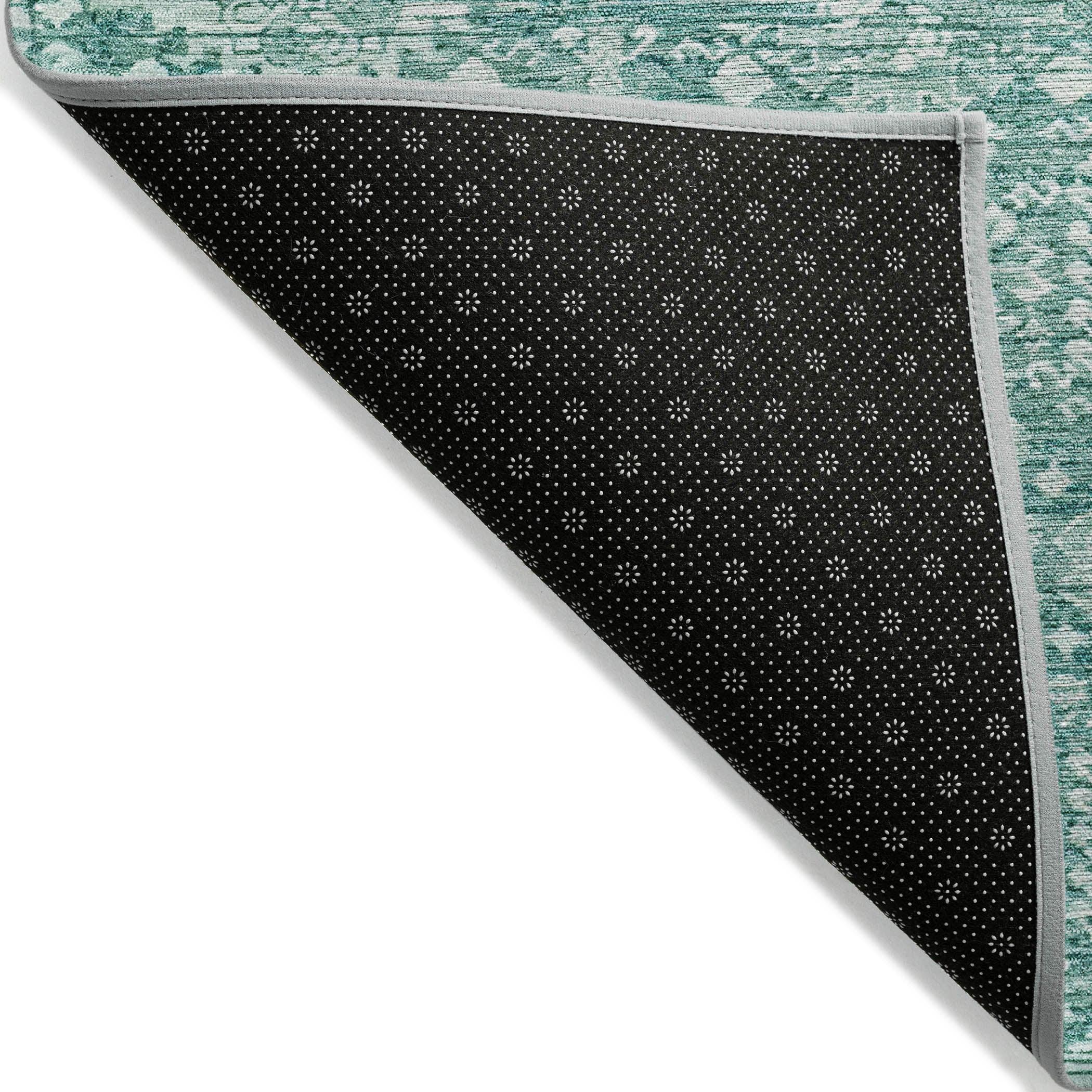 Addison Rugs Laearis Teal Washable Indoor-Outdoor Rug