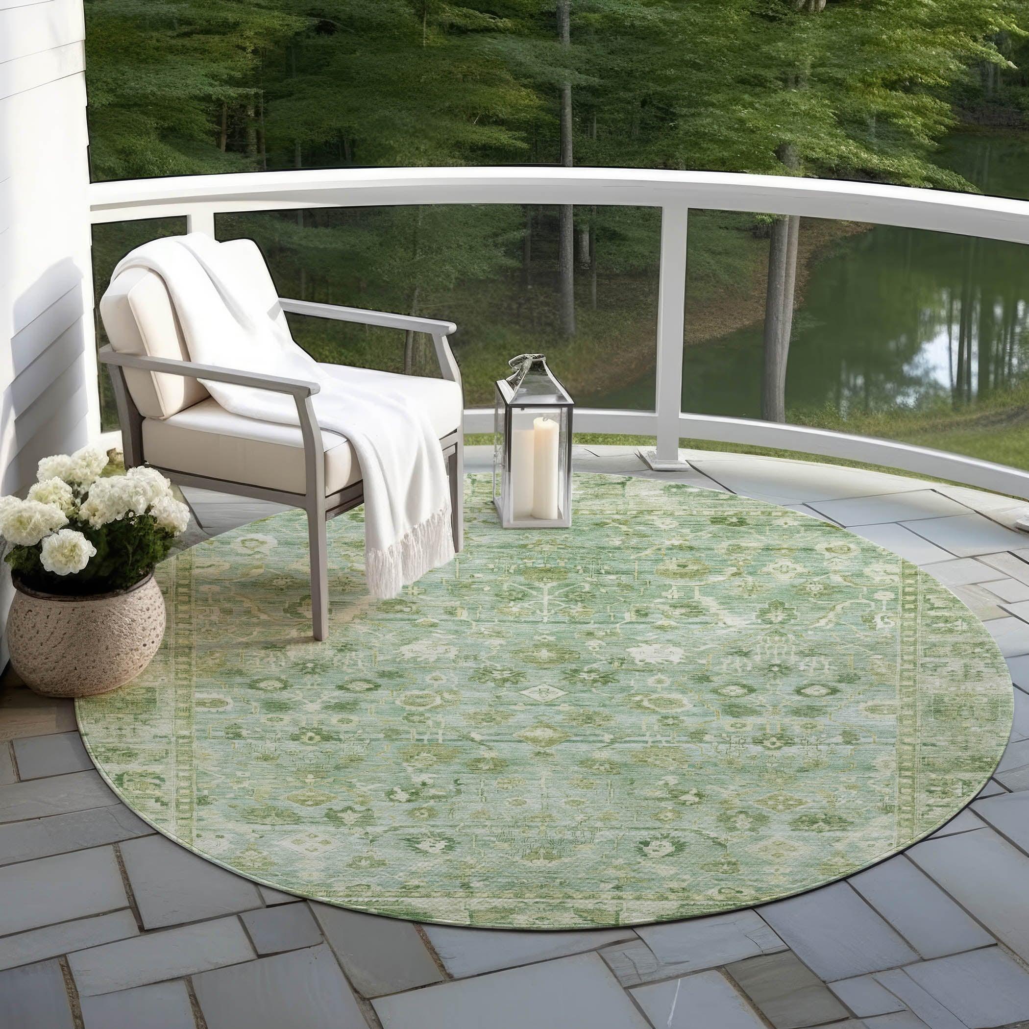 Addison Rugs Laeel Aloe Washable Indoor-Outdoor Rug