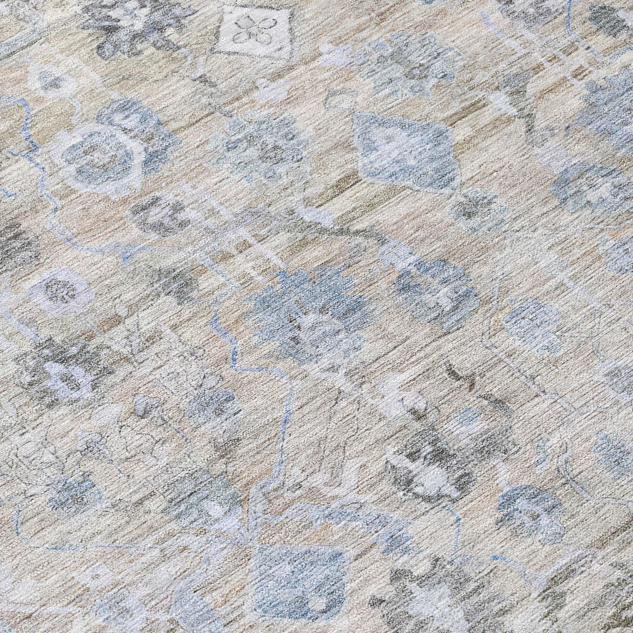 Addison Rugs Laeel Beige Washable Indoor-Outdoor Rug