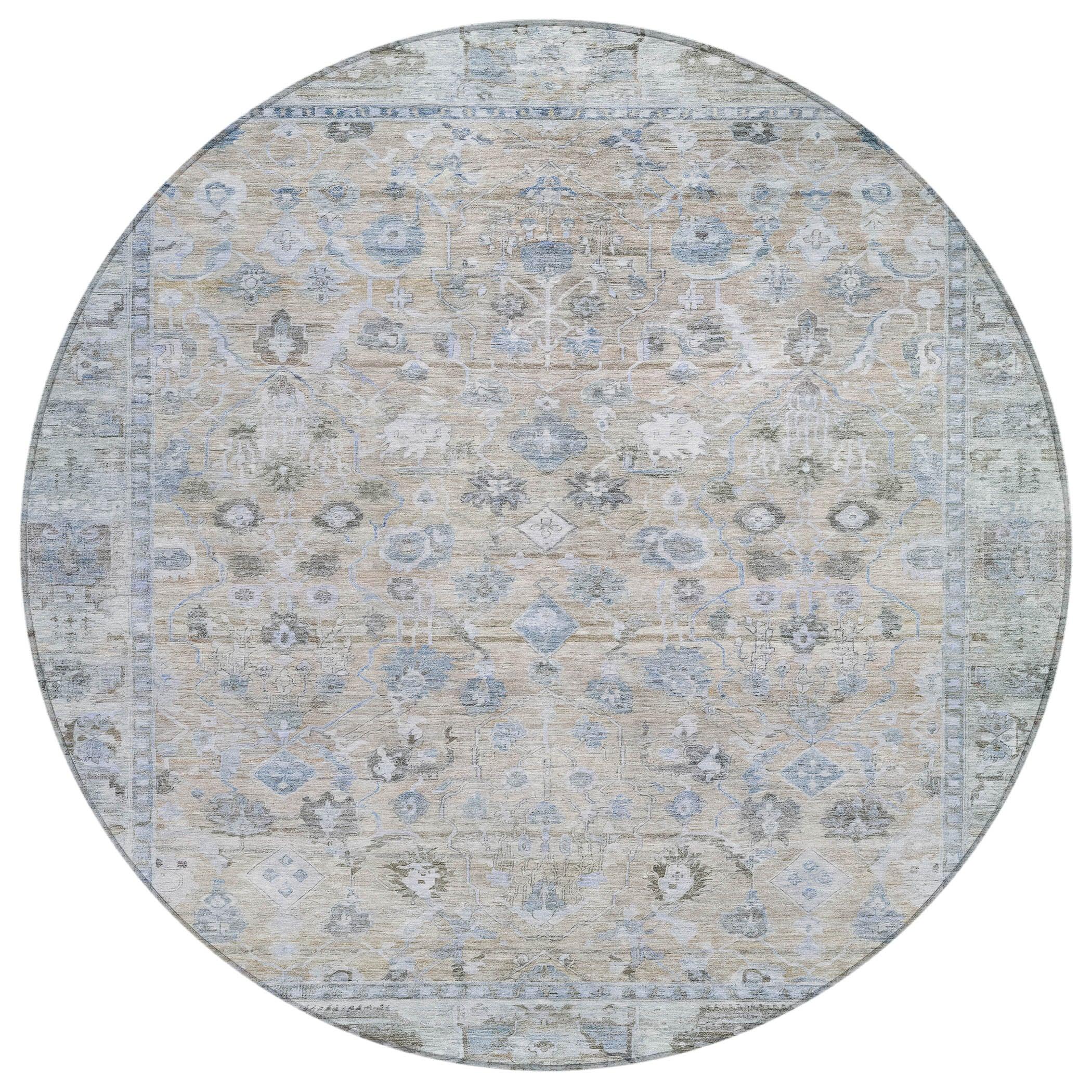 Addison Rugs Laeel Beige Washable Indoor-Outdoor Rug