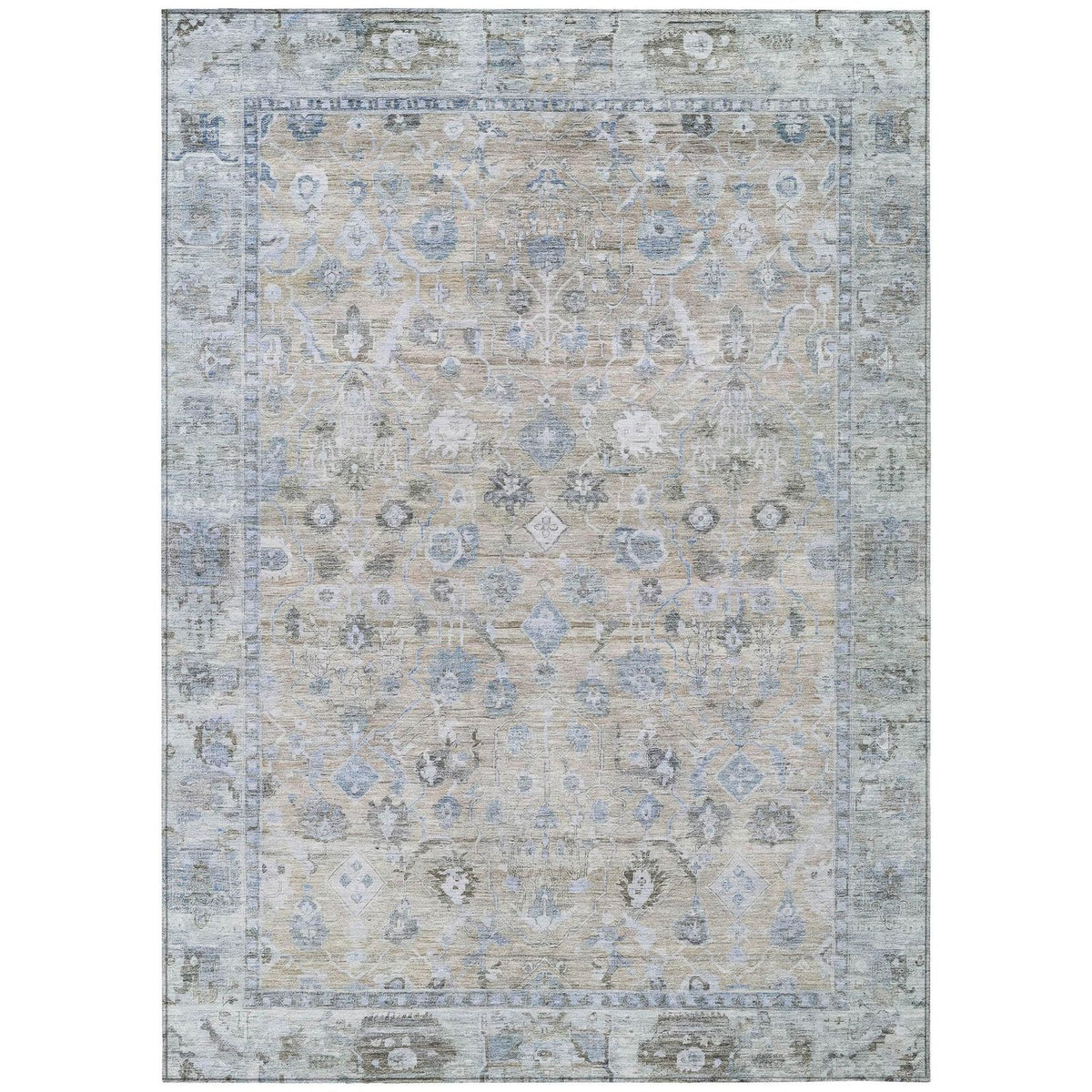 Addison Rugs Laeel Beige Washable Indoor-Outdoor Rug