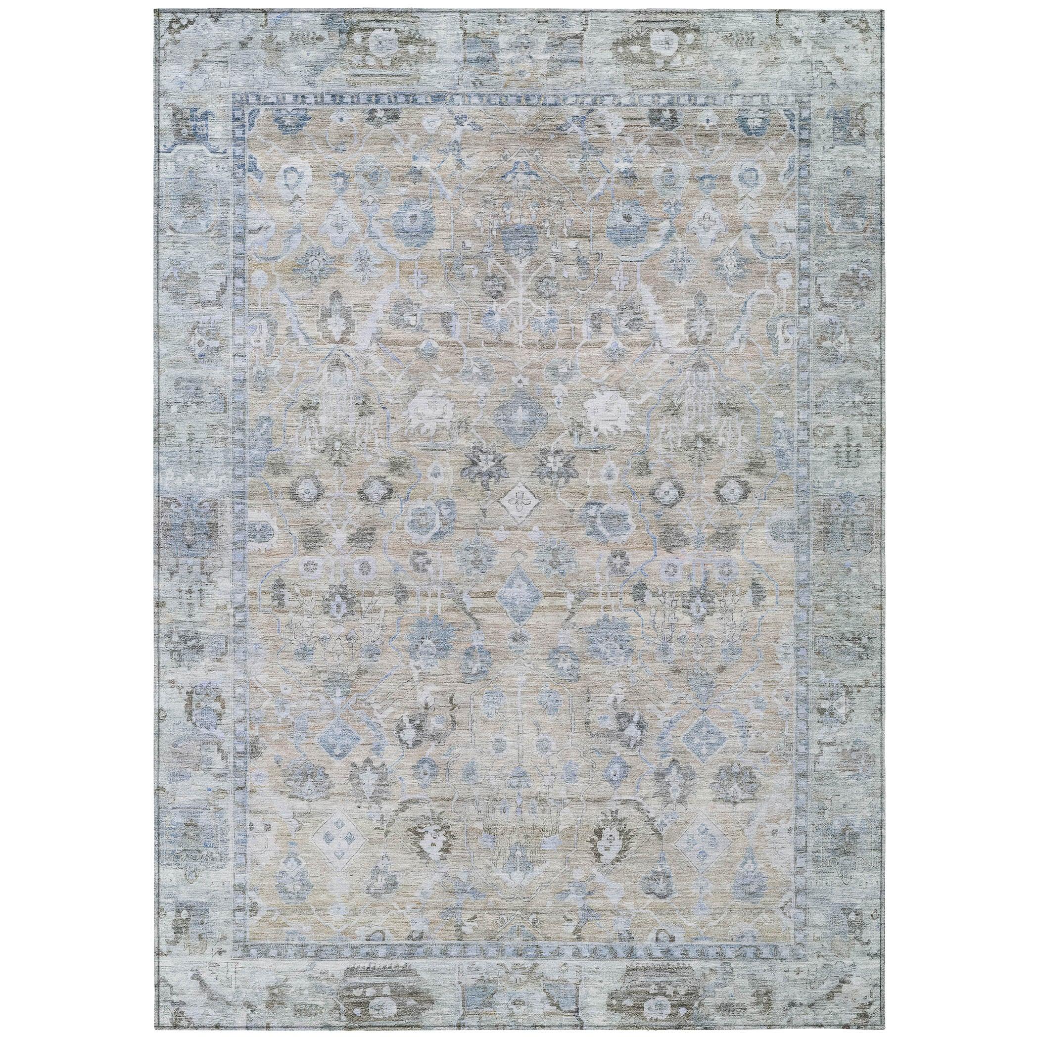 Addison Rugs Laeel Beige Washable Indoor-Outdoor Rug