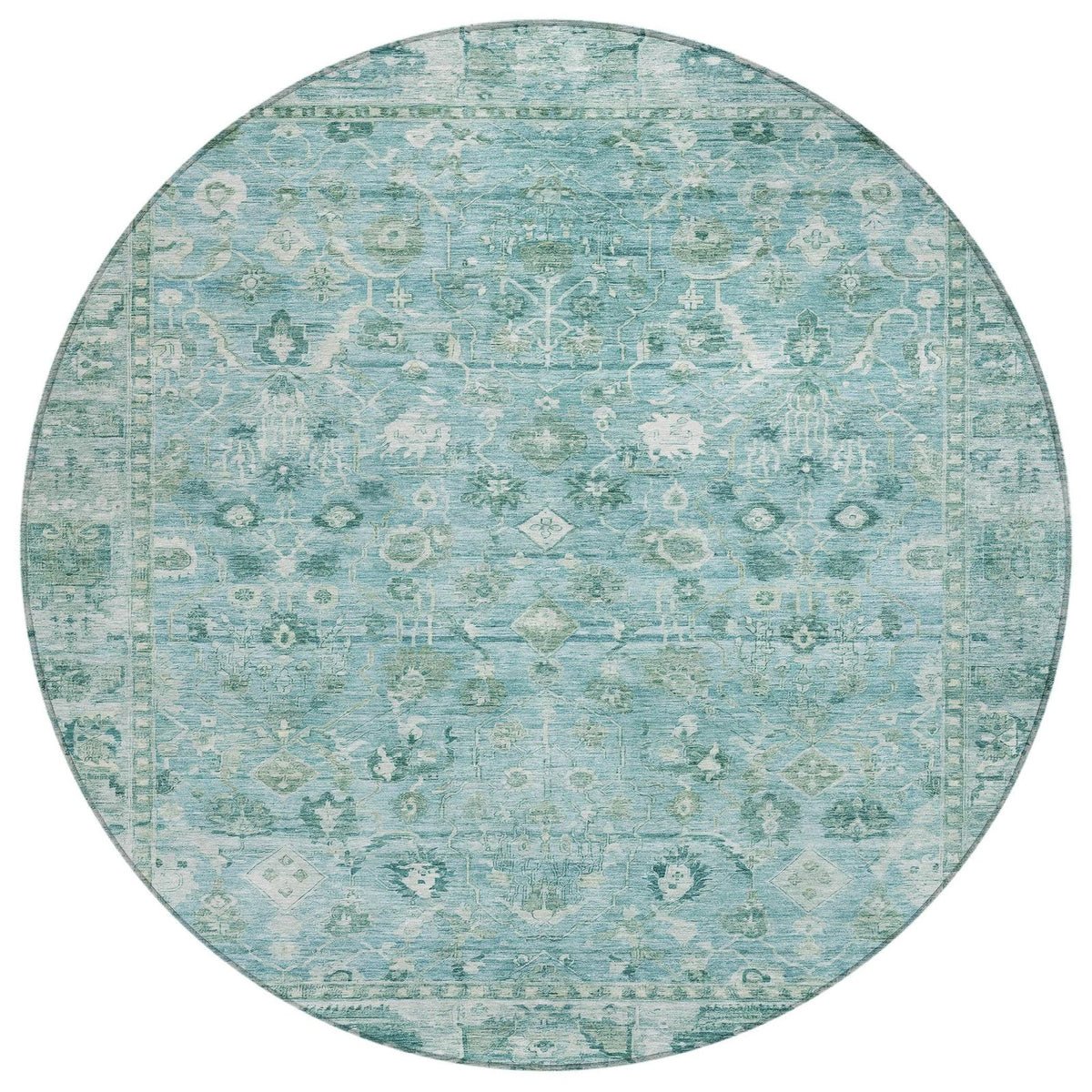 Addison Rugs Laeel Blue Washable Indoor-Outdoor Rug