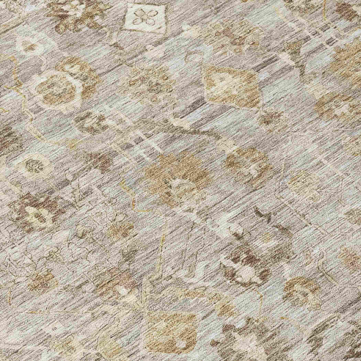 Addison Rugs Laeel Brown Washable Indoor-Outdoor Rug