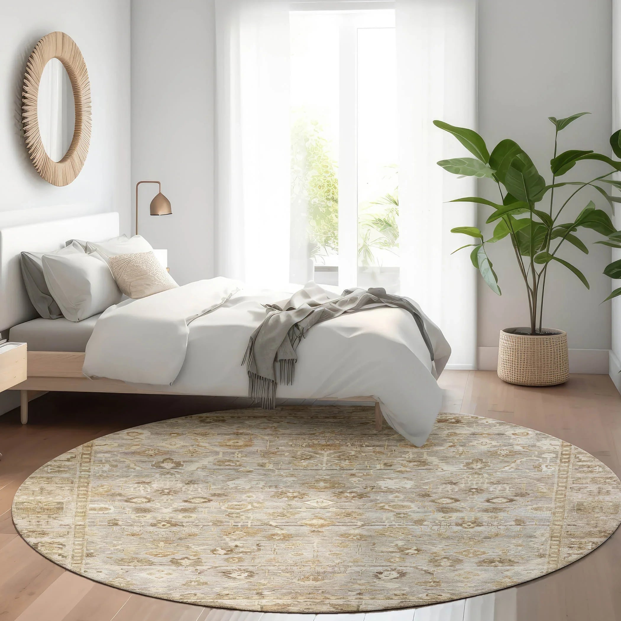 Addison Rugs Laeel Brown Washable Indoor-Outdoor Rug