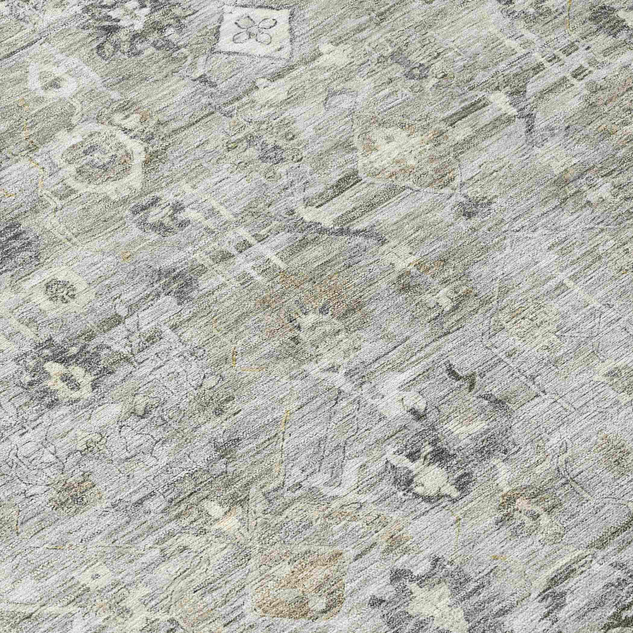 Addison Rugs Laeel Gray Washable Indoor-Outdoor Rug