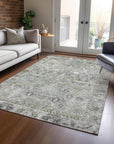 Addison Rugs Laeel Gray Washable Indoor-Outdoor Rug