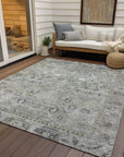 Addison Rugs Laeel Gray Washable Indoor-Outdoor Rug