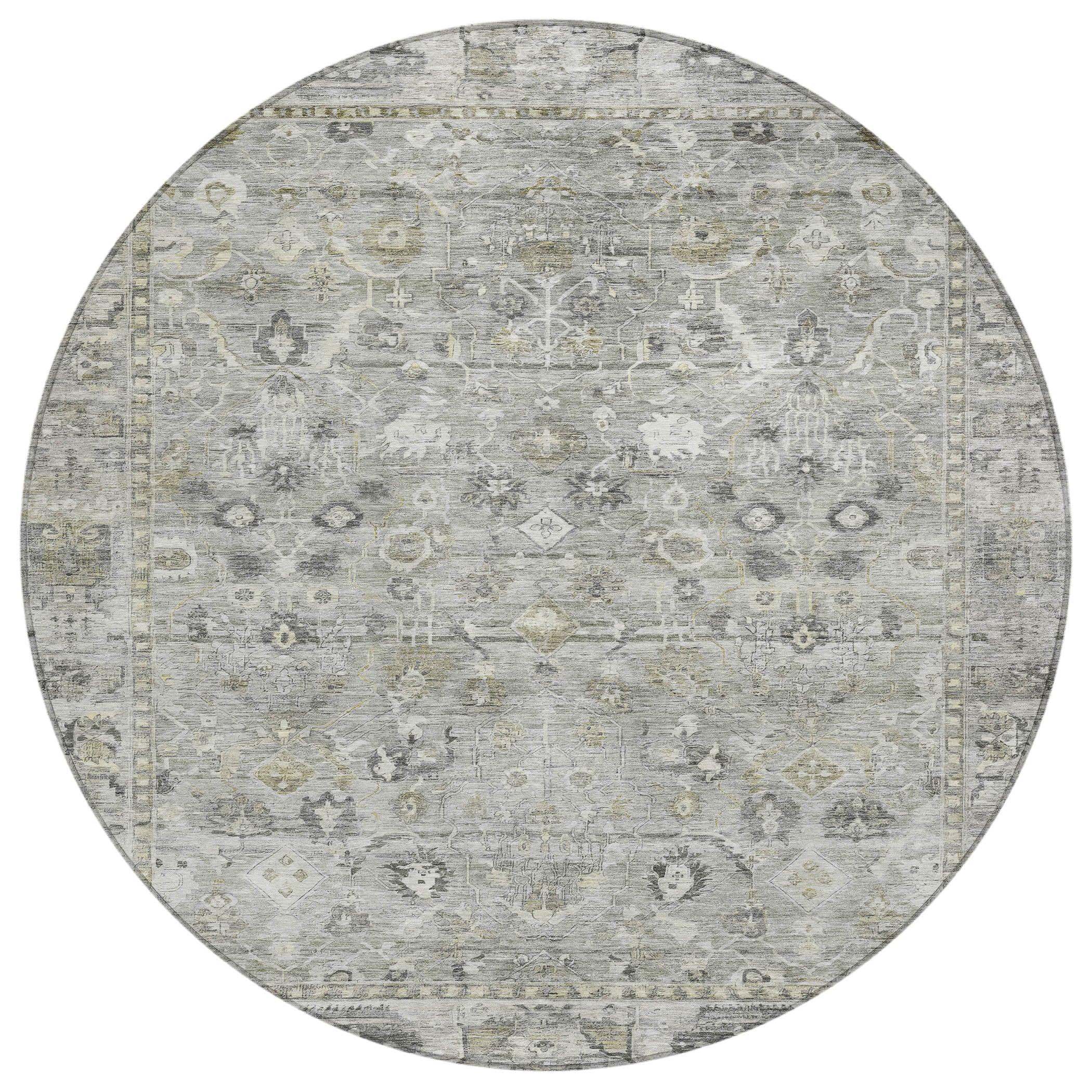 Addison Rugs Laeel Gray Washable Indoor-Outdoor Rug