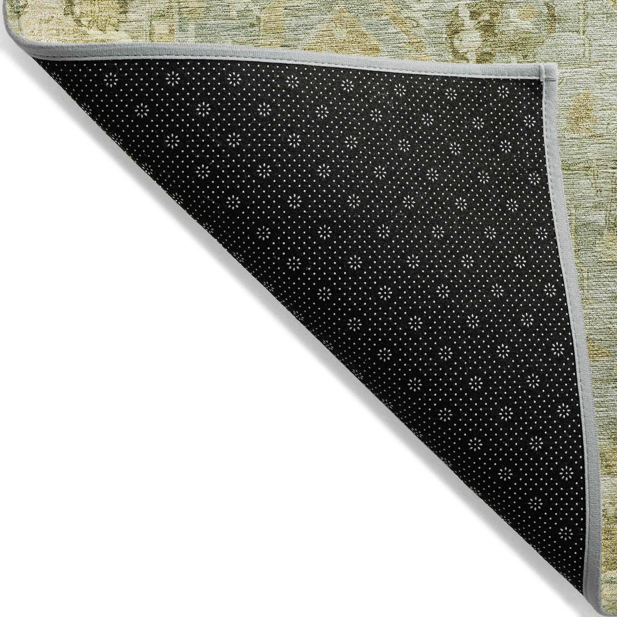 Addison Rugs Laeel Green Washable Indoor-Outdoor Rug