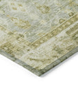 Addison Rugs Laeel Green Washable Indoor-Outdoor Rug