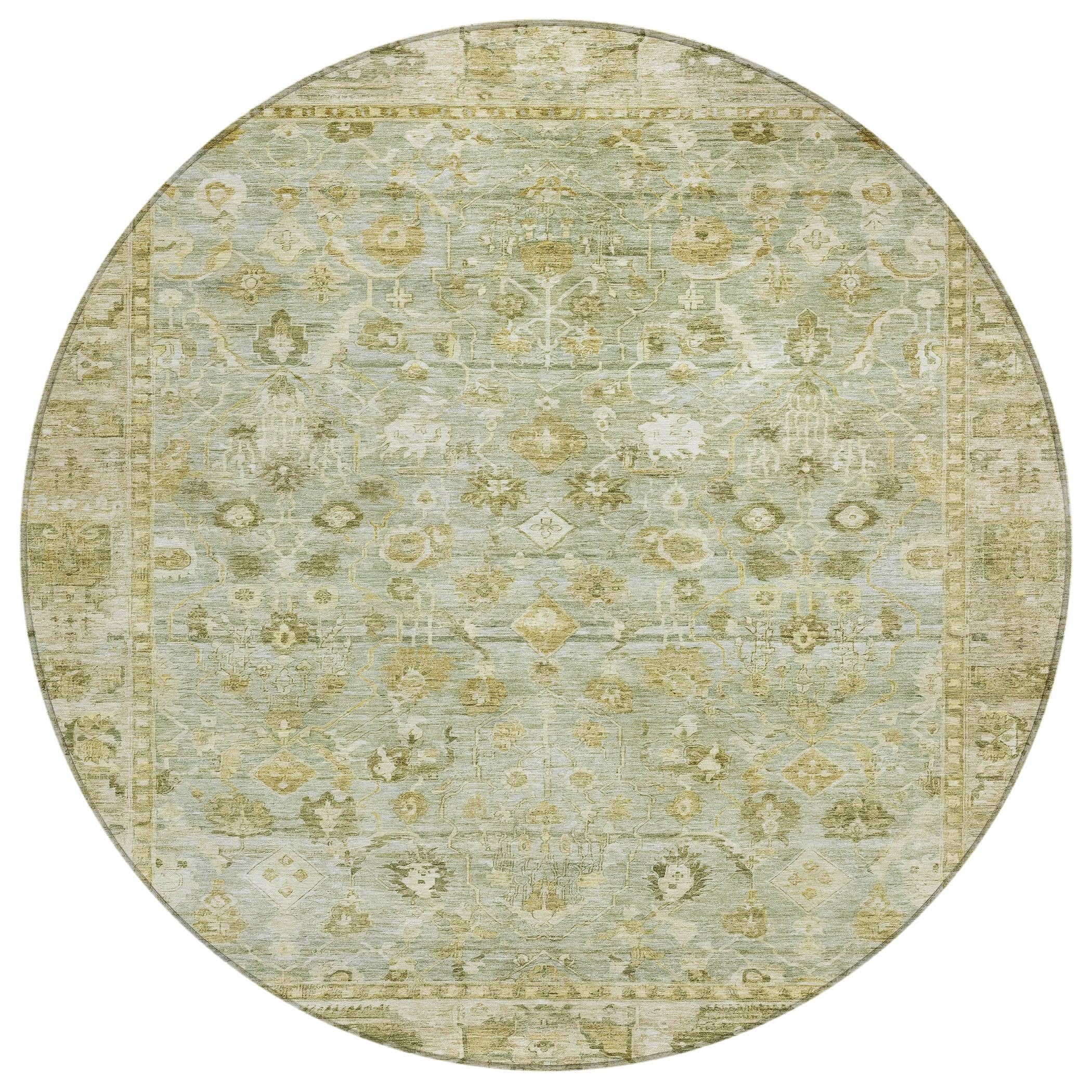 Addison Rugs Laeel Green Washable Indoor-Outdoor Rug