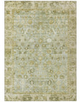 Addison Rugs Laeel Green Washable Indoor-Outdoor Rug