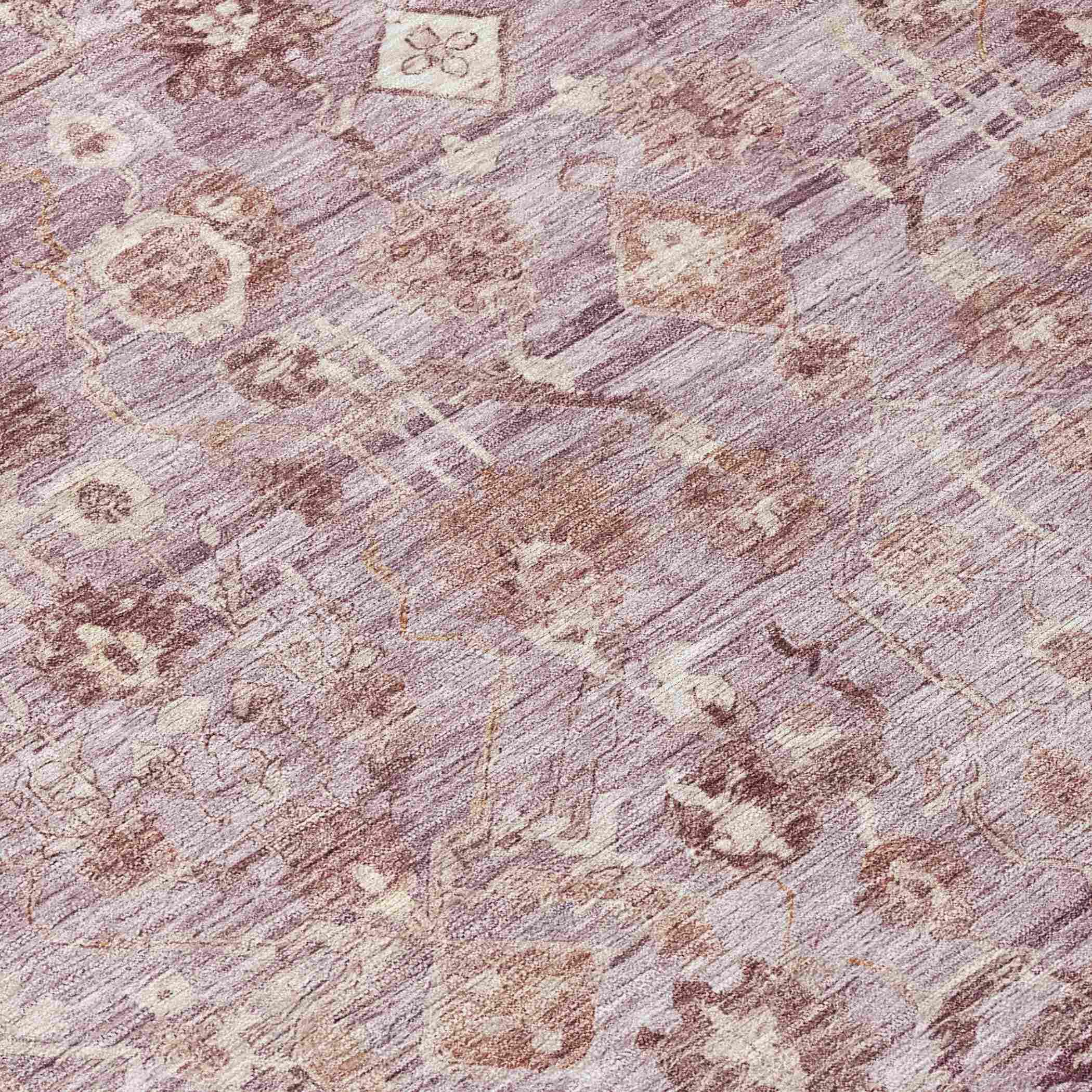 Addison Rugs Laeel Pink Washable Indoor-Outdoor Rug