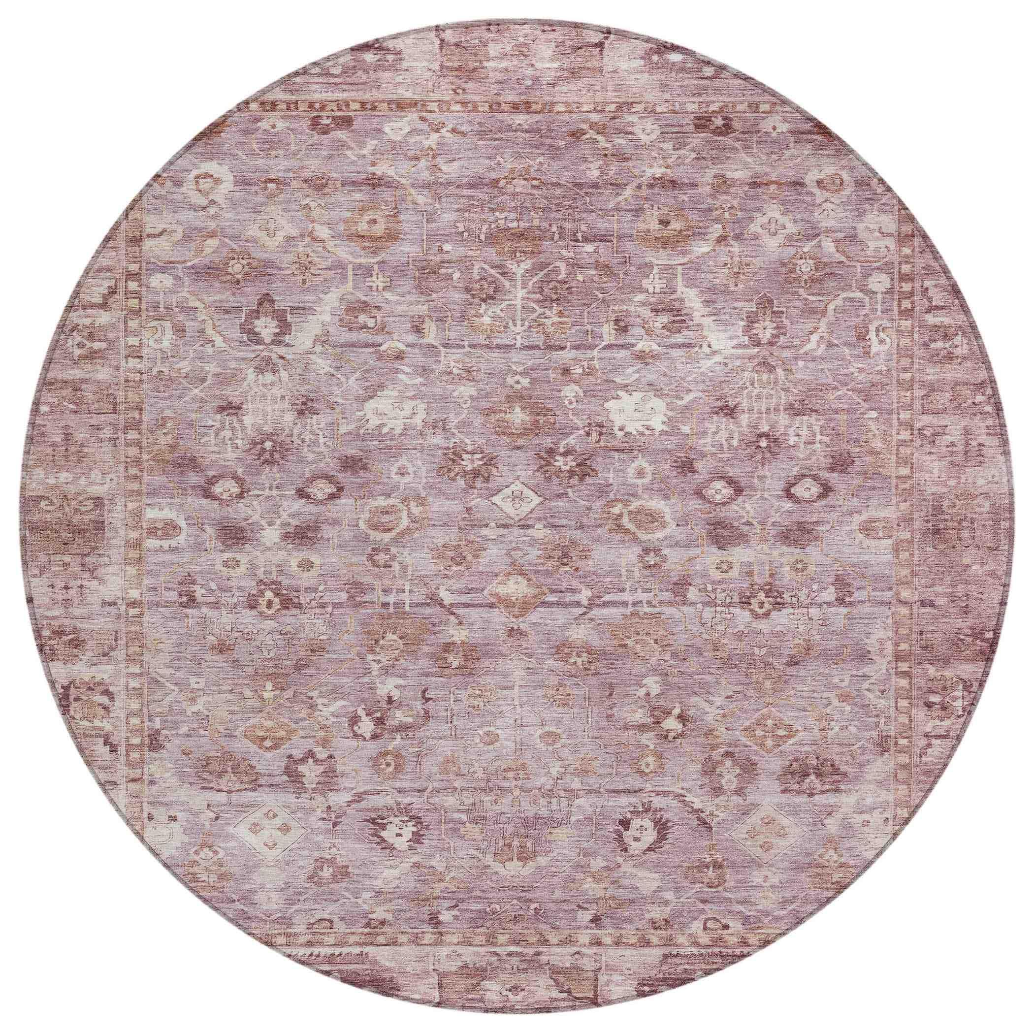 Addison Rugs Laeel Pink Washable Indoor-Outdoor Rug