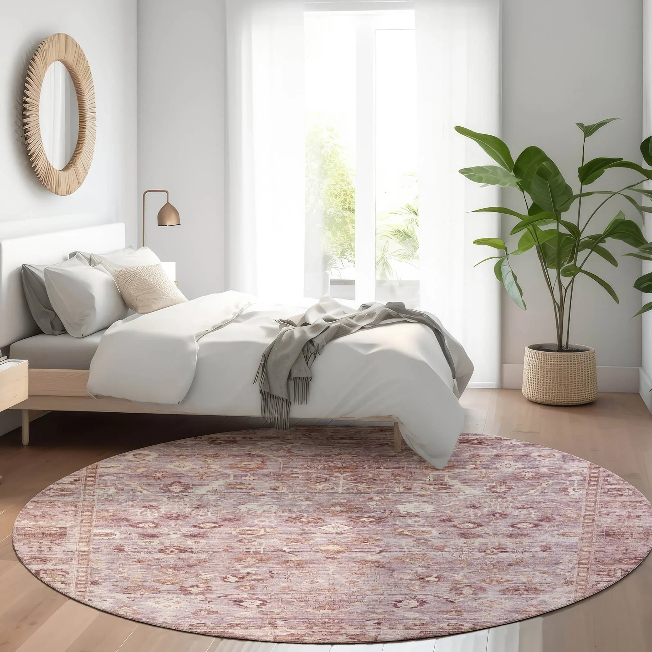 Addison Rugs Laeel Pink Washable Indoor-Outdoor Rug