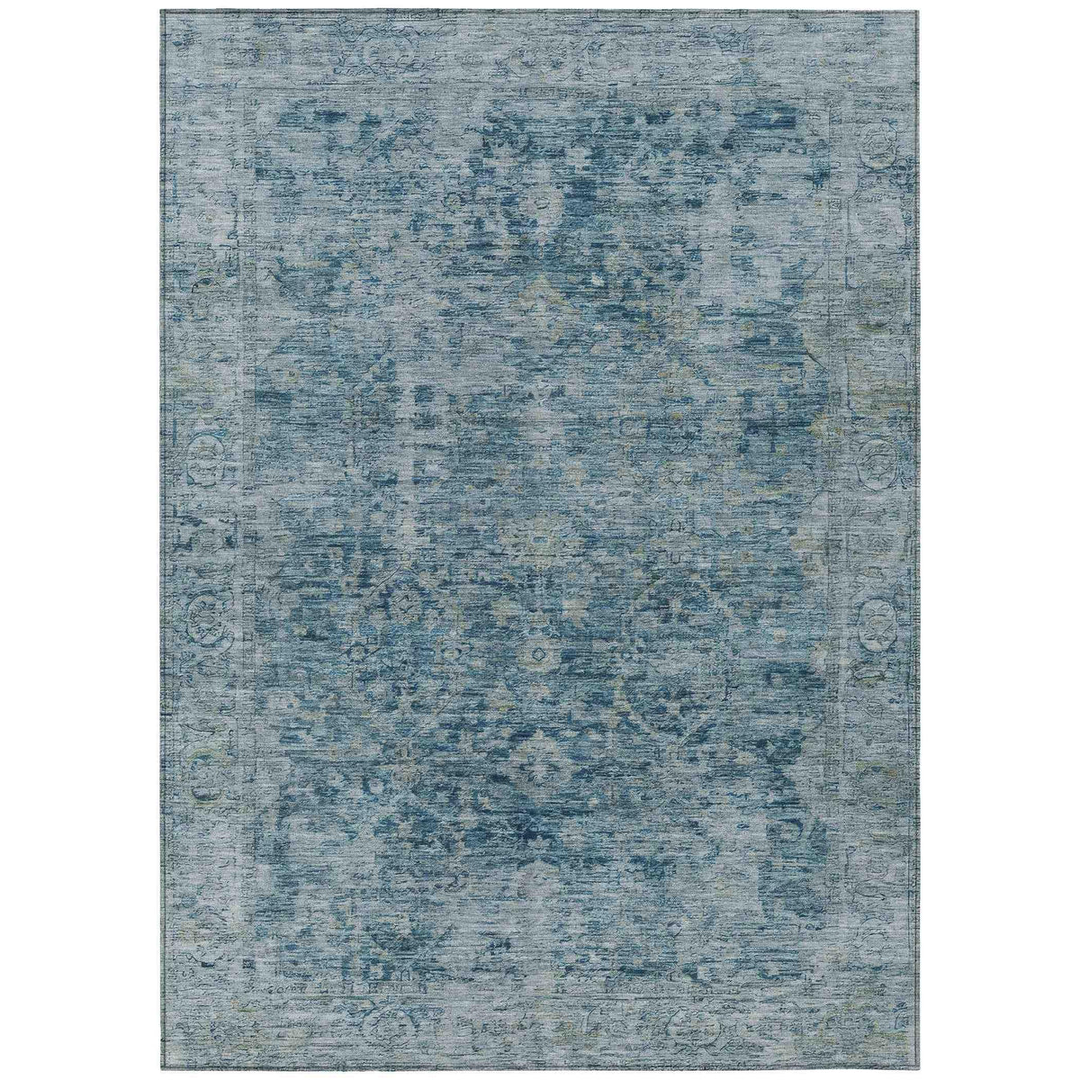 Addison Rugs Laeon Blue Washable Indoor-Outdoor Rug