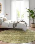 Addison Rugs Laeon Green Washable Indoor-Outdoor Rug