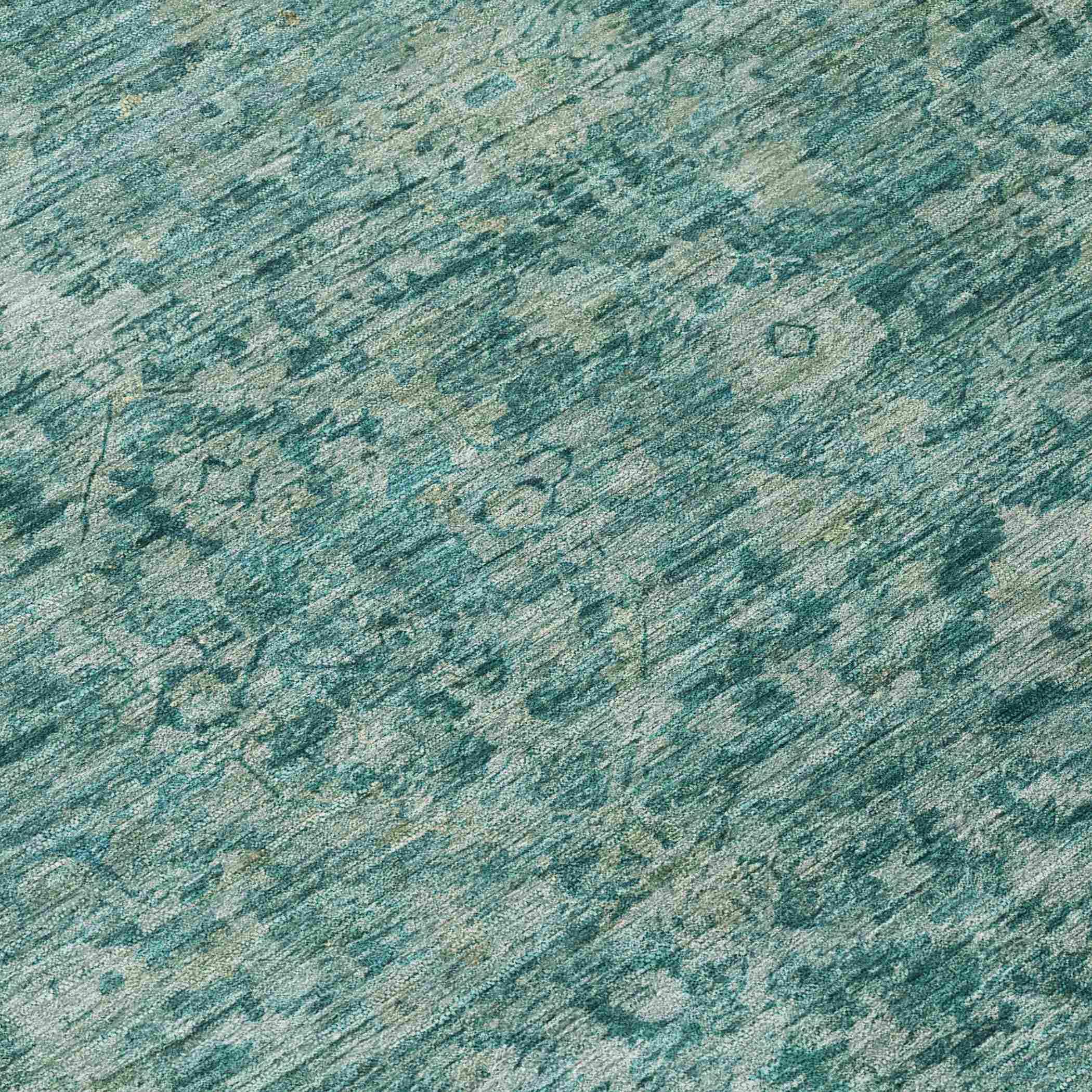 Addison Rugs Laeon Teal Washable Indoor-Outdoor Rug