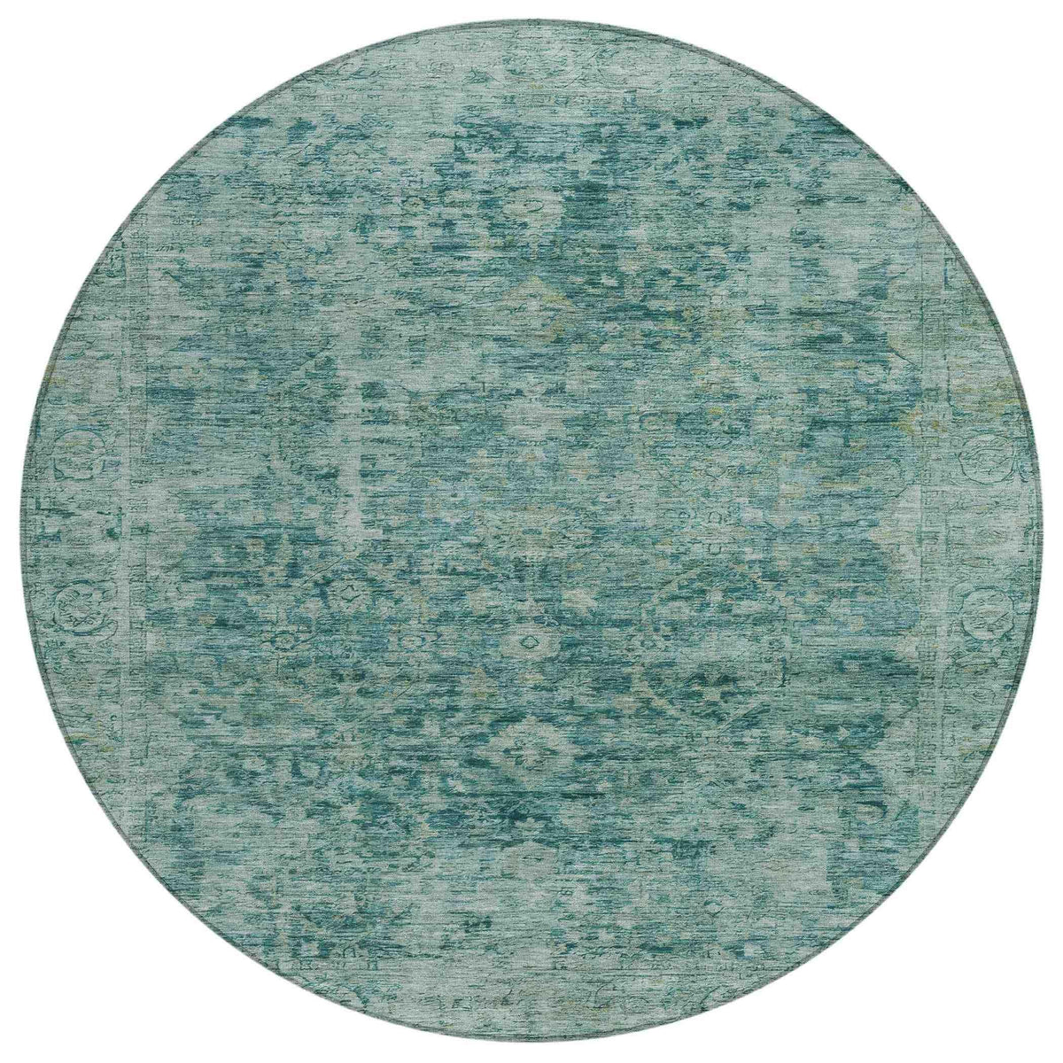 Addison Rugs Laeon Teal Washable Indoor-Outdoor Rug