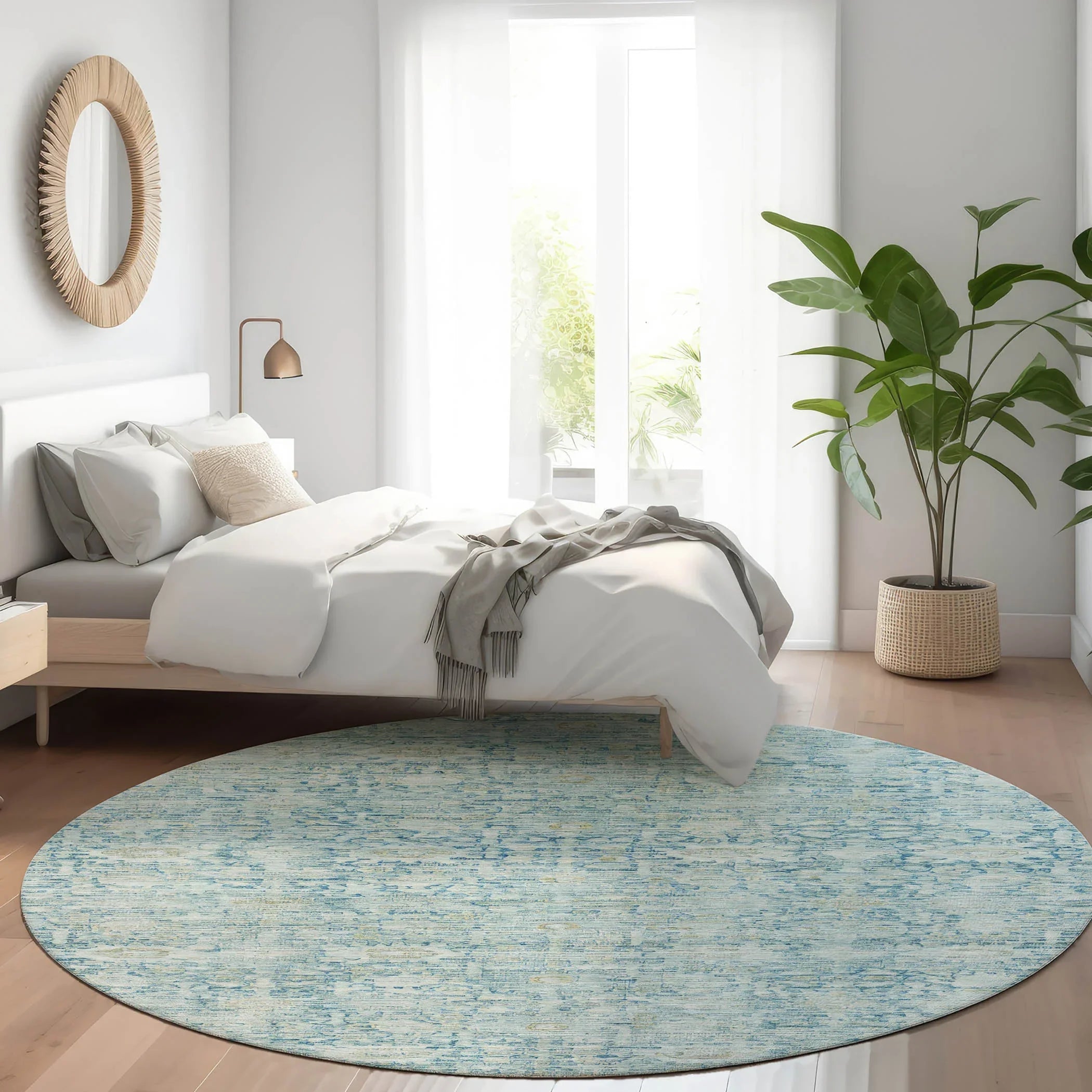 Addison Rugs Laeora Blue Washable Indoor-Outdoor Rug
