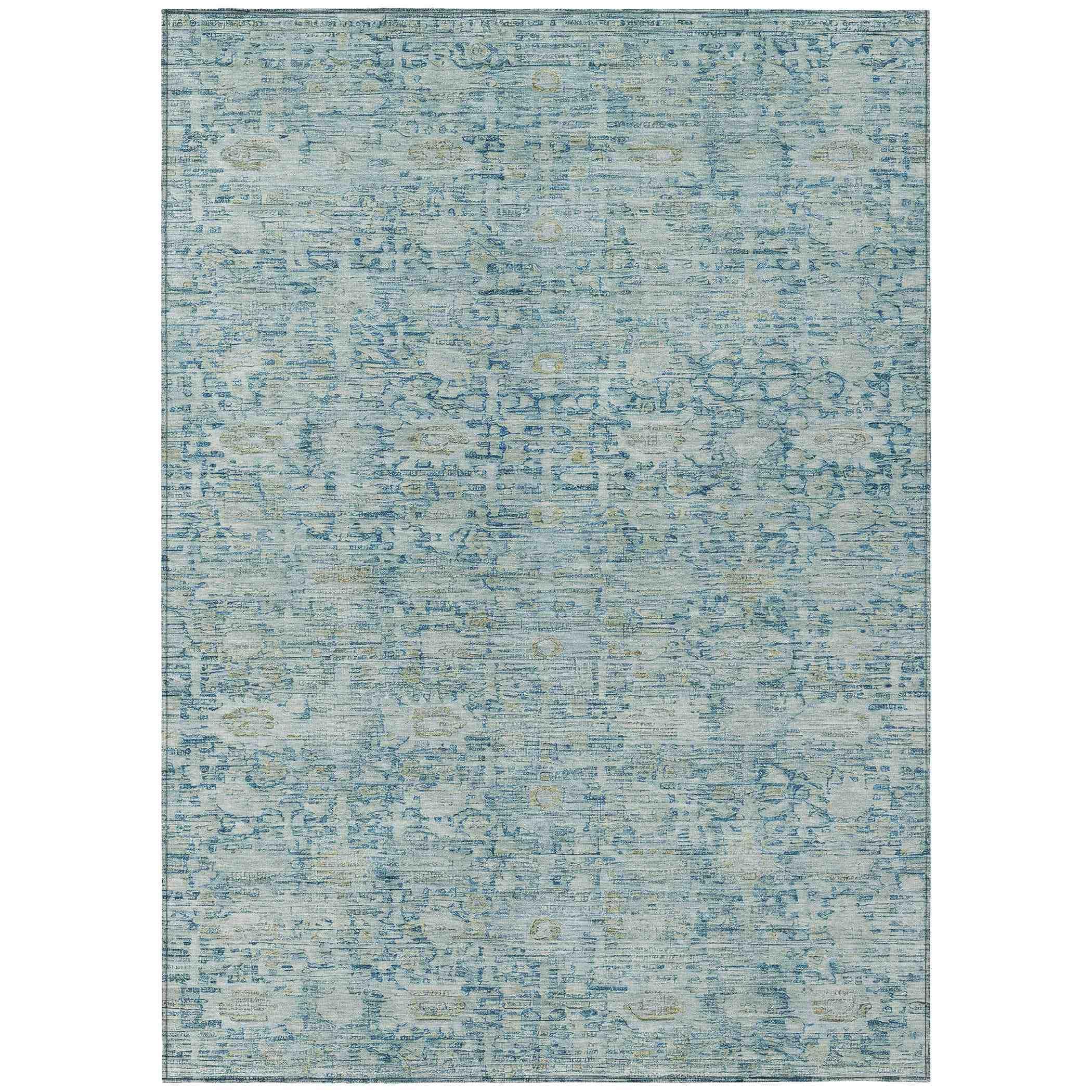 Addison Rugs Laeora Blue Washable Indoor-Outdoor Rug