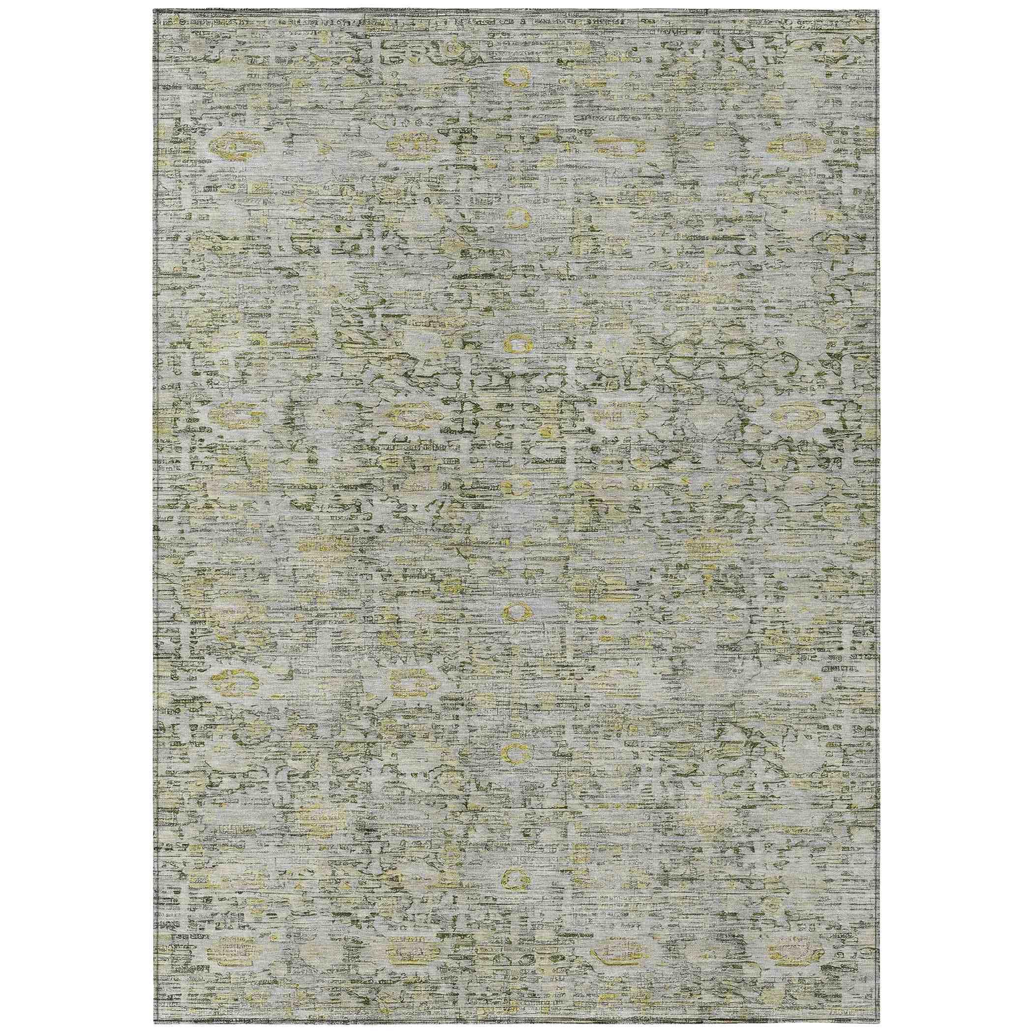 Addison Rugs Laeora Gray Washable Indoor-Outdoor Rug