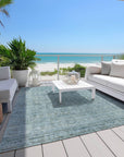 Addison Rugs Laeoril Blue Washable Indoor-Outdoor Rug