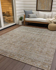 Addison Rugs Laeoril Brown Washable Indoor-Outdoor Rug
