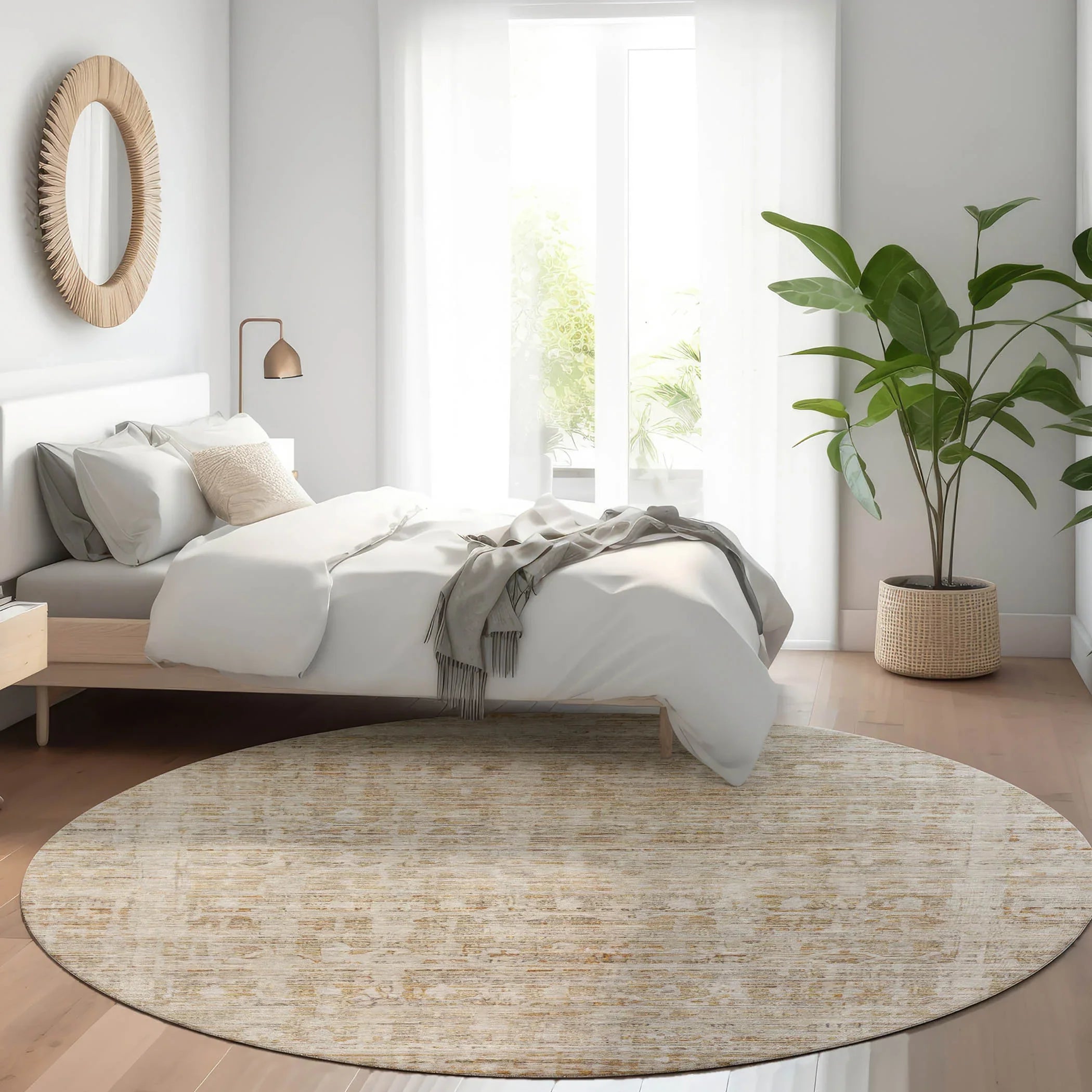Addison Rugs Laeoril Brown Washable Indoor-Outdoor Rug