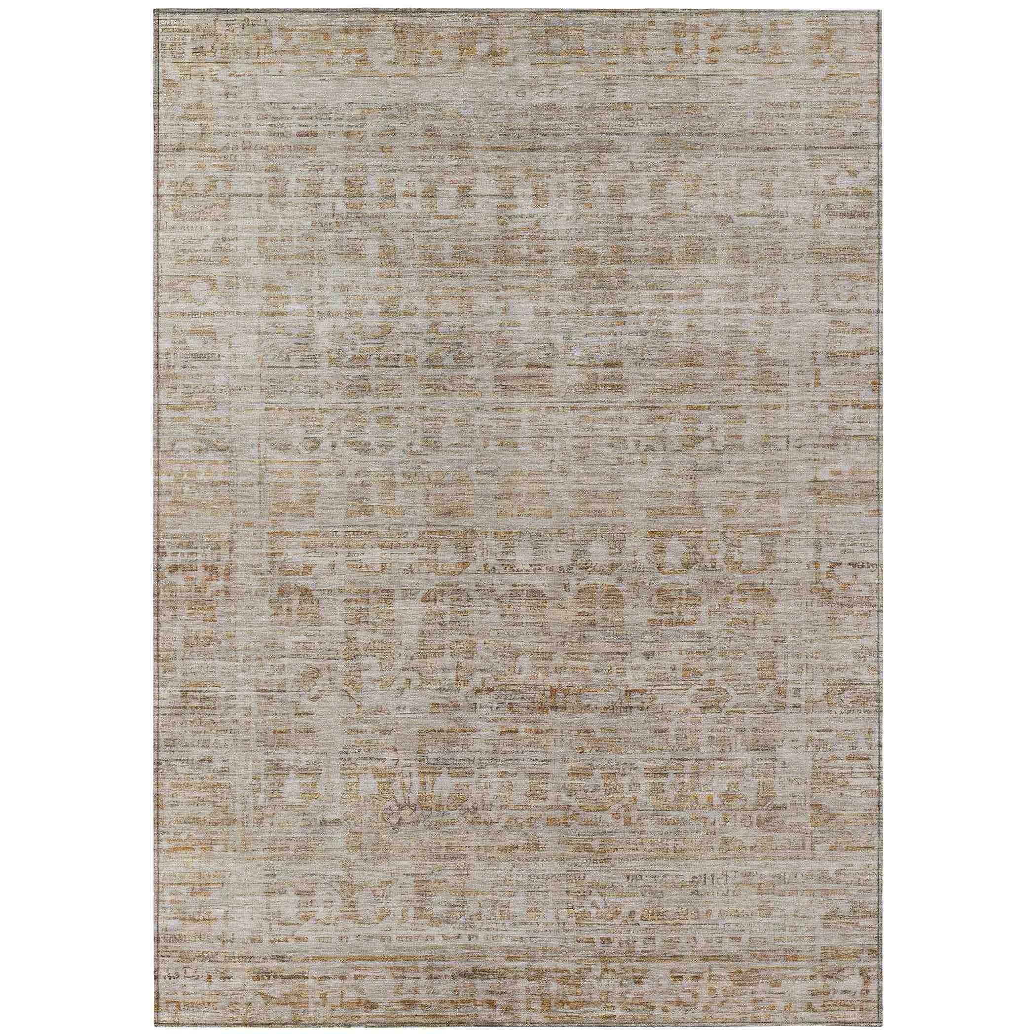 Addison Rugs Laeoril Brown Washable Indoor-Outdoor Rug