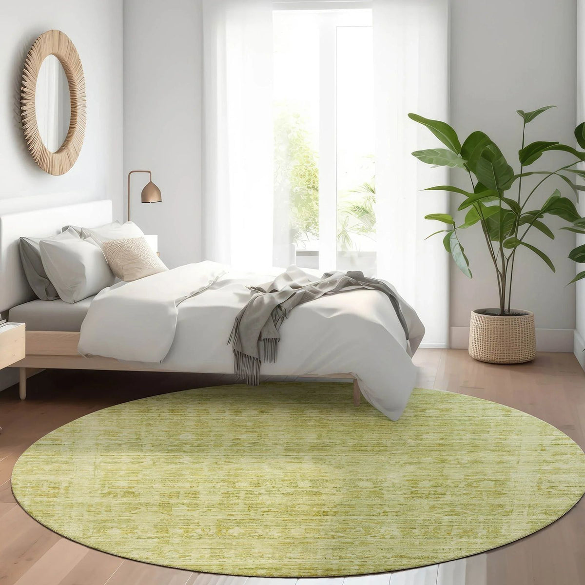 Addison Rugs Laeoril Green Washable Indoor-Outdoor Rug
