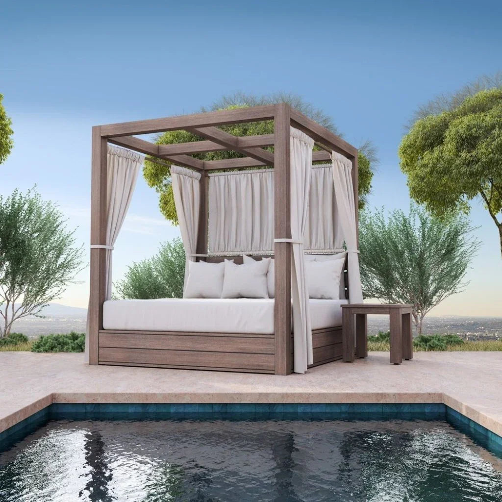 Sunset West Laguna Aluminum Square Outdoor End Table