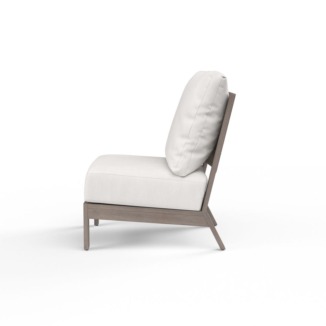 Sunset West Laguna Sunbrella Armless Outdoor Club Chair
