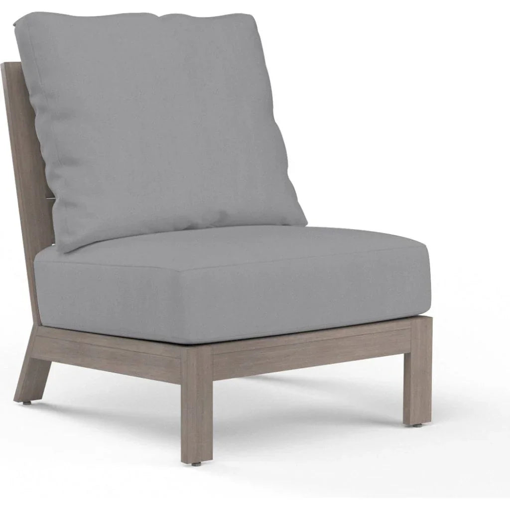 Sunset West Laguna Sunbrella Armless Outdoor Club Chair