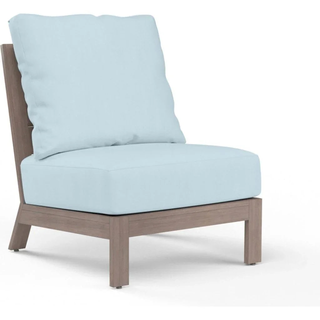 Sunset West Laguna Sunbrella Armless Outdoor Club Chair
