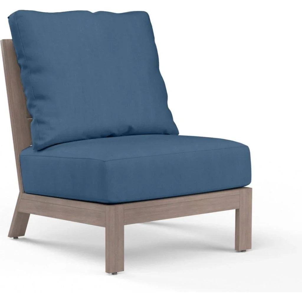Sunset West Laguna Sunbrella Armless Outdoor Club Chair