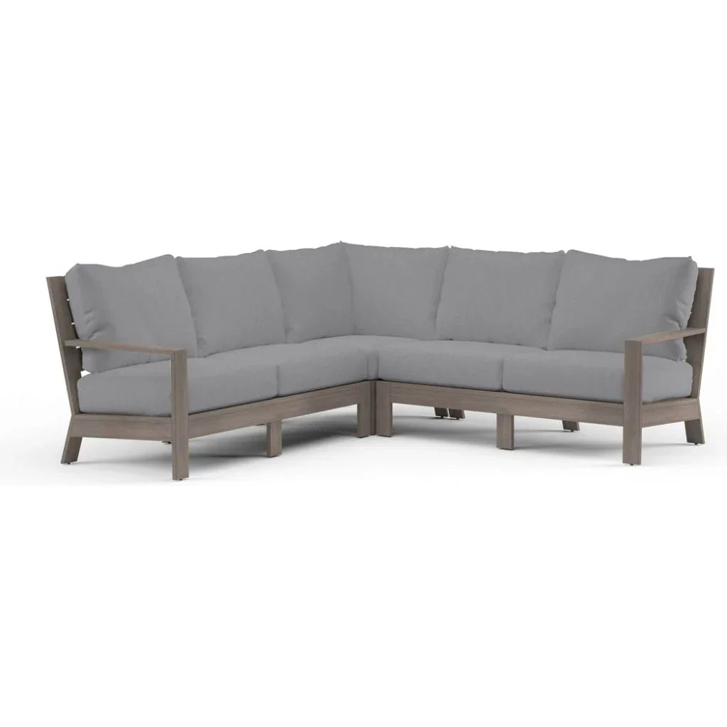 Sunset West Laguna Sunbrella Cushions Outdoor Sectional Sofa