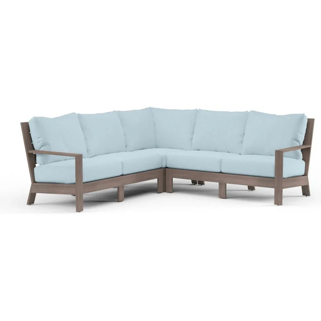 Sunset West Laguna Sunbrella Cushions Outdoor Sectional Sofa