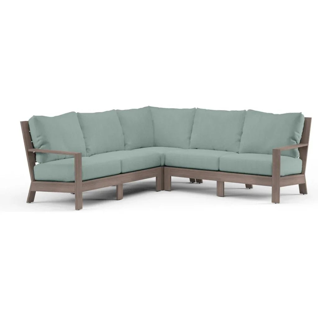 Sunset West Laguna Sunbrella Cushions Outdoor Sectional Sofa