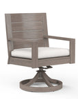 Sunset West Laguna Swivel Outdoor Dining Chair 2PC