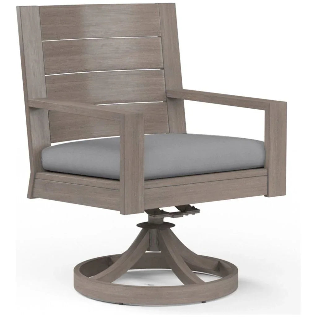 Sunset West Laguna Swivel Outdoor Dining Chair 2PC