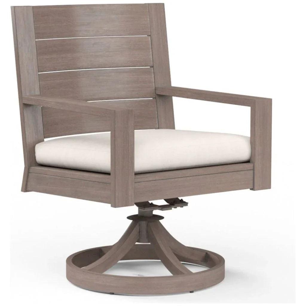 Sunset West Laguna Swivel Outdoor Dining Chair 2PC